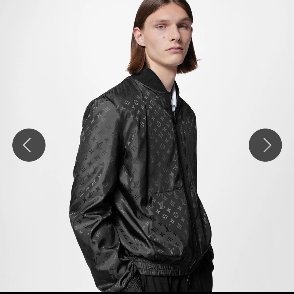 Louis Vuitton Dark Monogram Bomber Jacket